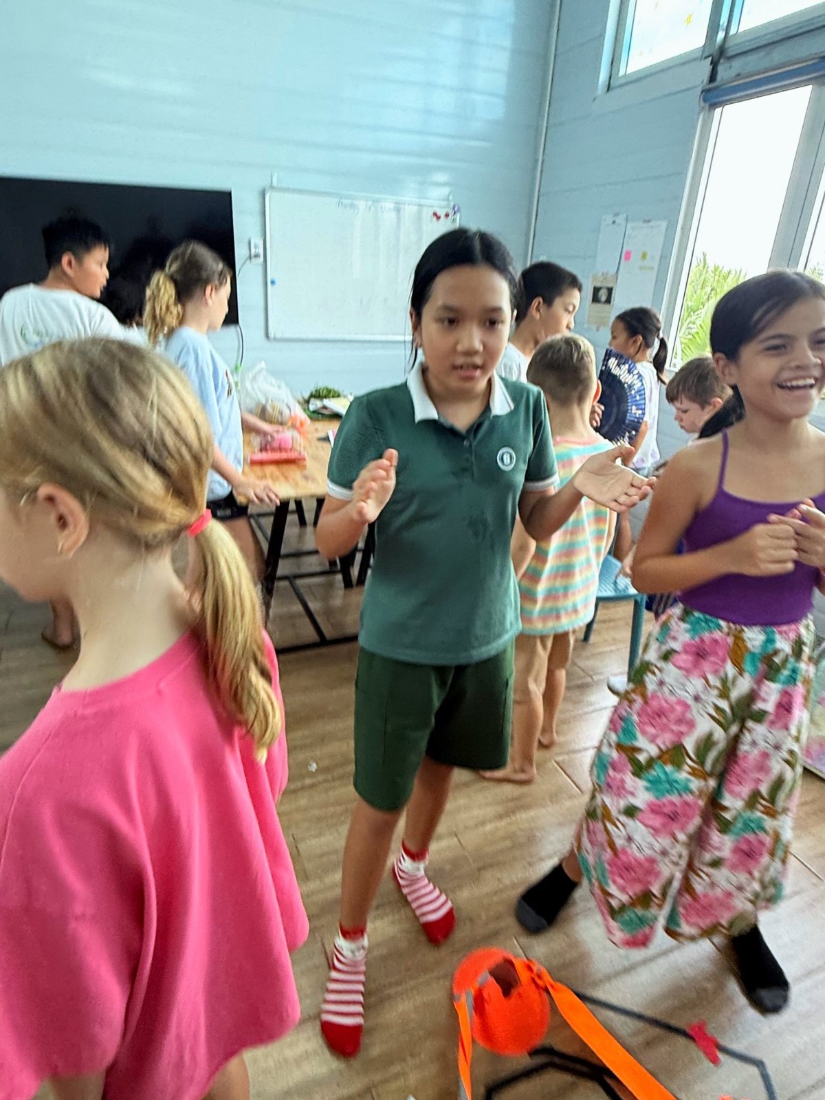 A Year 7 guide explaining the mystery to younger students as one laughs